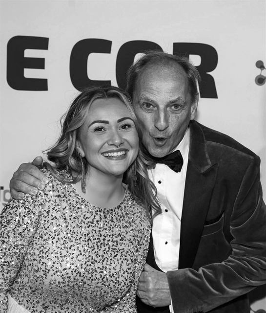 Floortje en Martin van Waardenberg op de première van Ome Cor