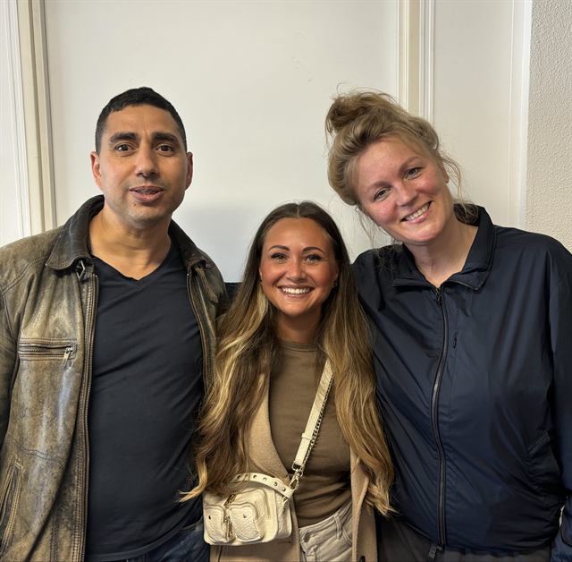 Floortje van Waardenberg met twee collega’s